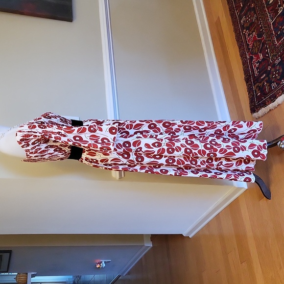 Beautiful boho maxi dress with 3/4 sleeve,  off shoulder, ruched top, full skirt - Picture 11 of 12
